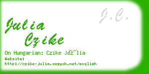 julia czike business card